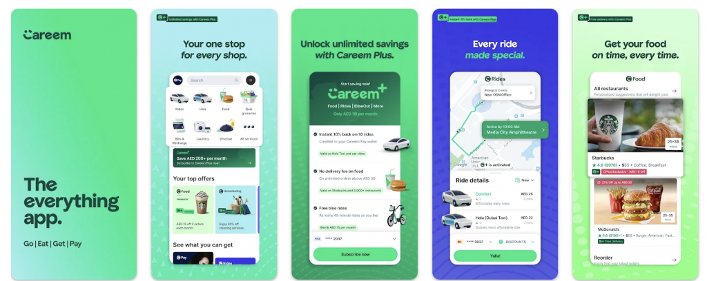 Careem A Popular Food Delivery App in UAE