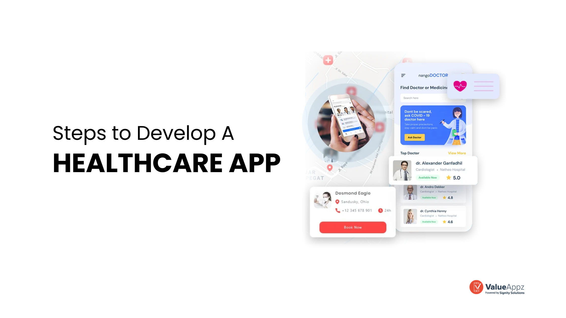 Steps to Develop a Healthcare App - ValueAppz