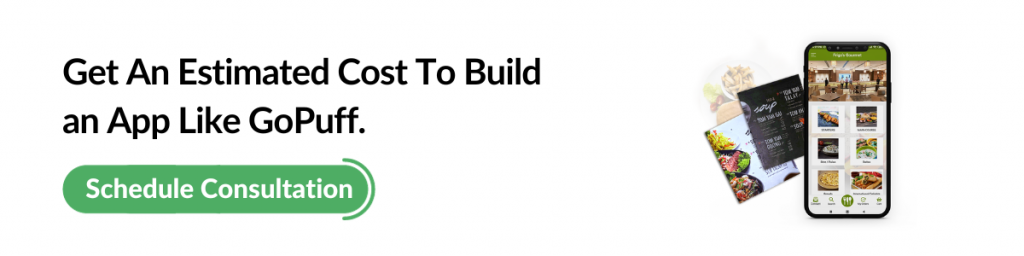Cost to Build an App Like GoPuff