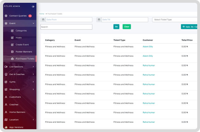 Admin Dashboard