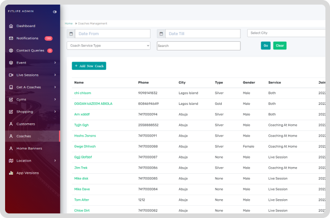Admin Dashboard