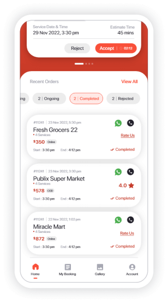 Delivery Agent App