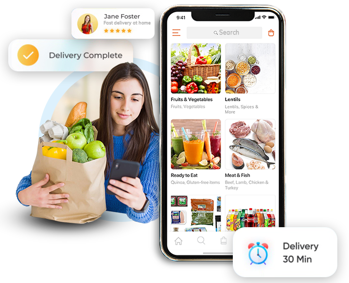 On Demand grocery Delivery App Development Solution